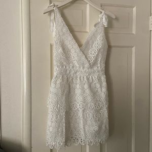 Majorelle Lacey white mini dress. Size XS!